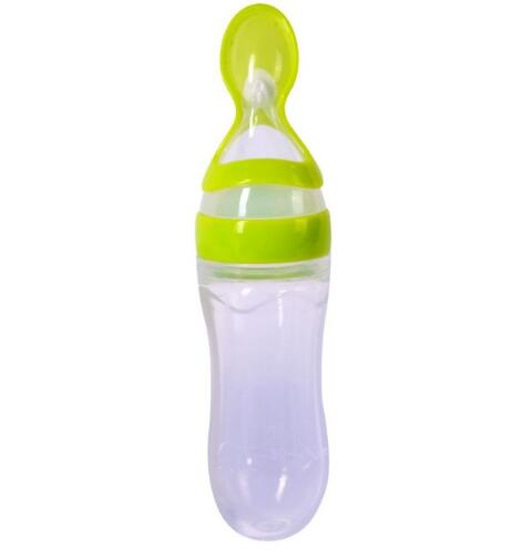 Silicone Squeezing Baby Bottle for Newborns - Easy Feeding Solution - Totostore