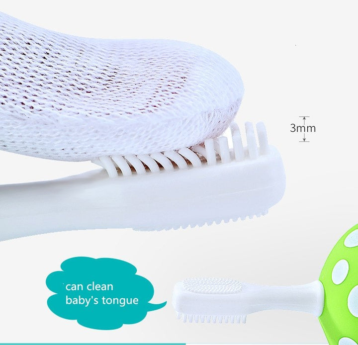 Baby Silicone Toothbrush for Teething and Training - Food Grade BPA Free Teethers for Children - Totostore