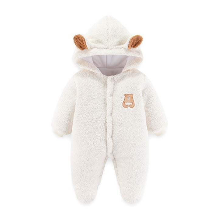 Newborn Baby Clothes Onesie Autumn And Winter Suit Netflix Thickened Warm Baby Out Holding Clothes Winter - Totostore