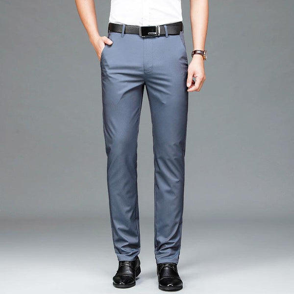 Bamboo Fiber Thin Loose Business Formal Wear Trousers