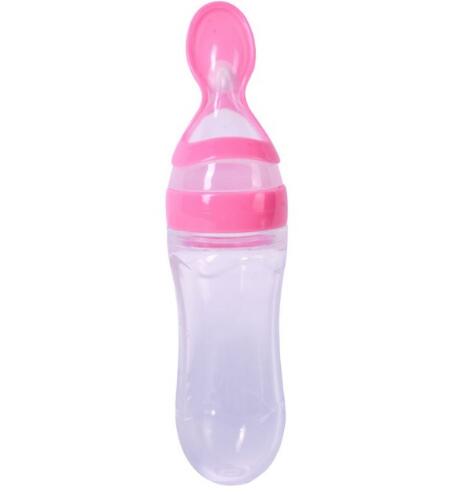 Silicone Squeezing Baby Bottle for Newborns - Easy Feeding Solution - Totostore