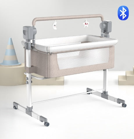 Foldable Portable Bassinet for Newborn Babies - Electric Splicing and Bedside Design - Totostore