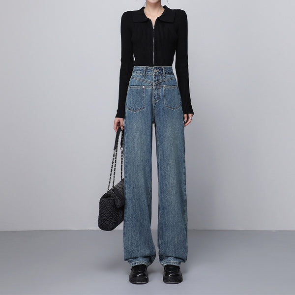 Narrow Wide-leg Jeans for Women - Fashionable and Comfortable