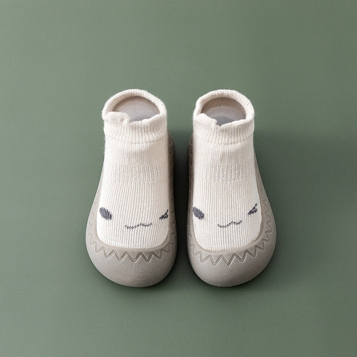 Newborn Soft Sole Shoes and Socks Lightweight Rubber Sole for Autumn Winter Walking - Totostore