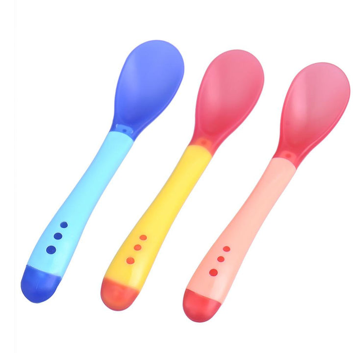 3 Piece Baby Silicone Spoon - BPA Free and Soft for Sensitive Gums - Totostore