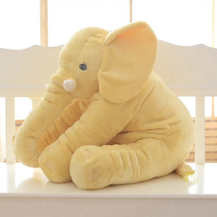 Plush Elephant Sleep Buddy - Soft Comfort Toy for Baby Handmade with Leather Shell - Totostore