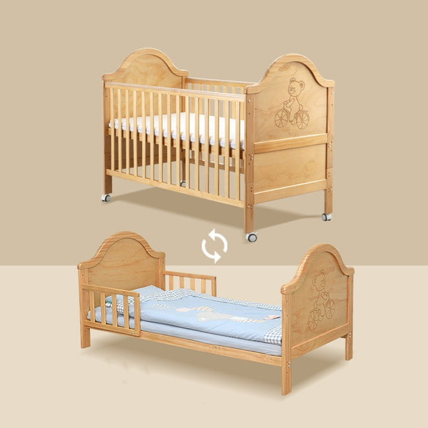 Multi-Functional Pine Baby Log Splicing Bed Ideal for Growing Babies Max 255 Characters - Totostore