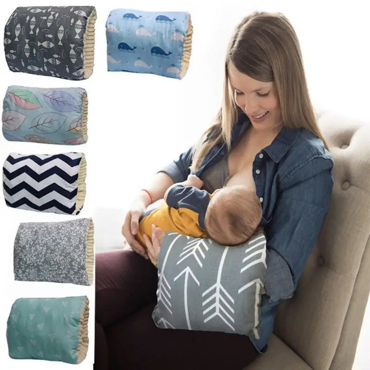 A baby nursing arm pillow made from washable and durable cotton fabric. - Totostore