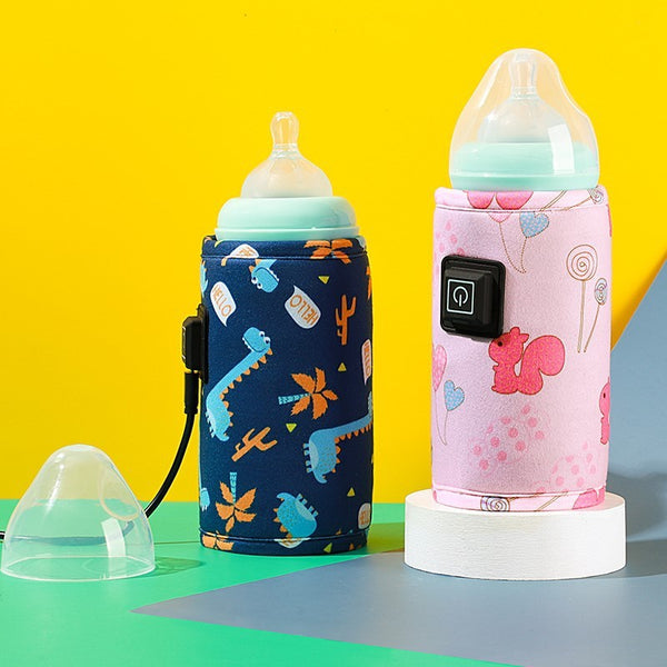 Portable Baby Bottle Cooler Bag with Thermostatic Heating - Keep Your Bottle Warm Anywhere