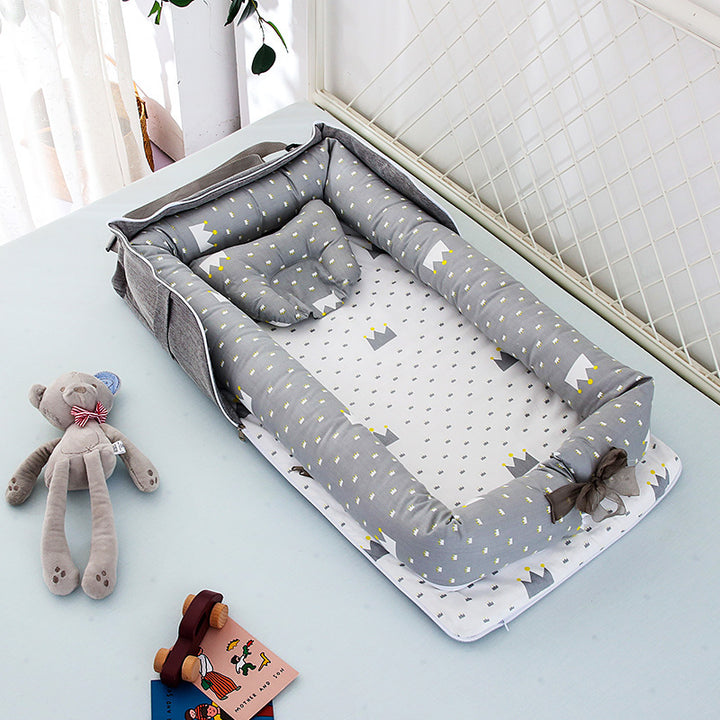 Portable Cotton Baby Bed for Travel - Lightweight and Easy to Assemble - Totostore