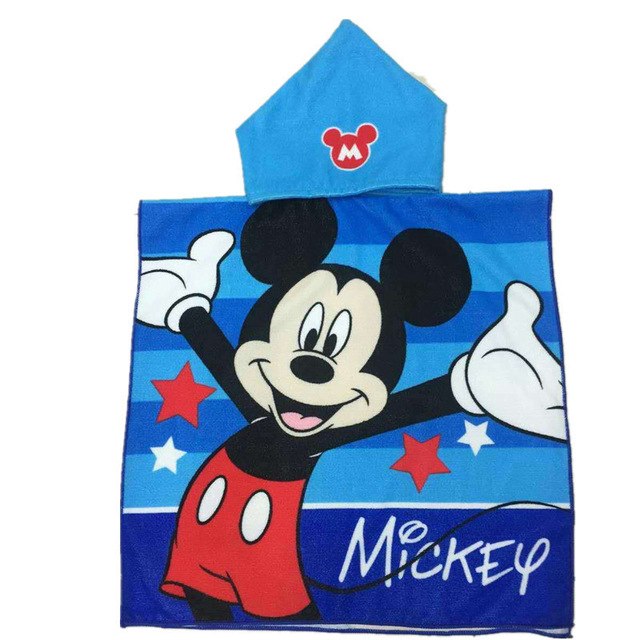 Cartoon Hooded Beach Towel for Kids - Adorable Animal Print Microfiber Material - 60x120cm - Totostore