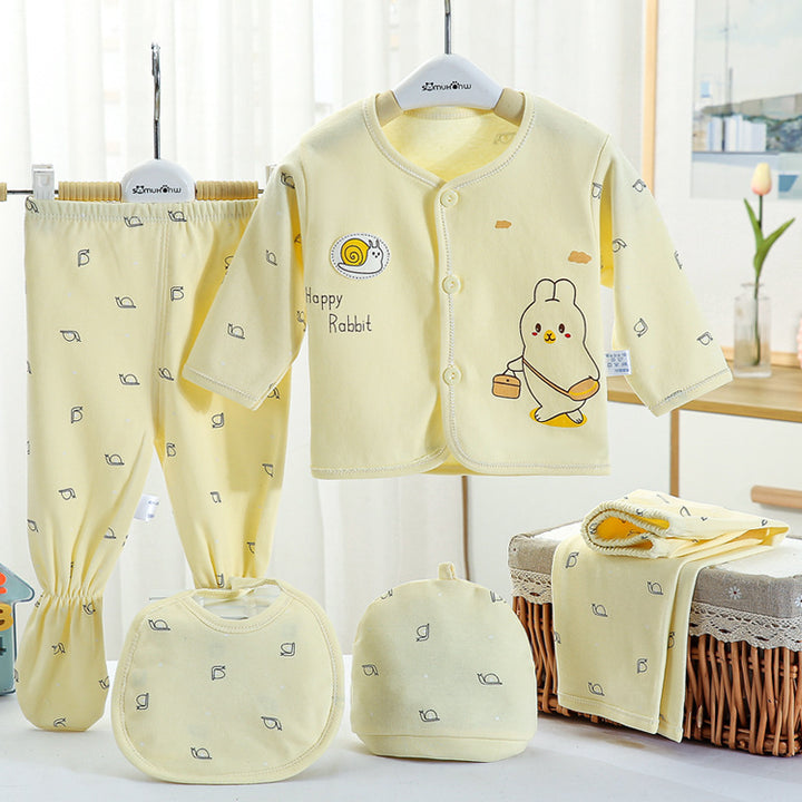 Newborn Cotton Underwear Set - 5-Piece Suit for 0-3 Months - Soft Cozy for Babys Comfort - Totostore