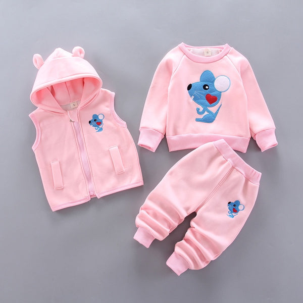 AutumnWinter Sports Suit Outfits for Boys and Girls - Warm Baby Clothes with Newborn Clothing Sets - Totostore