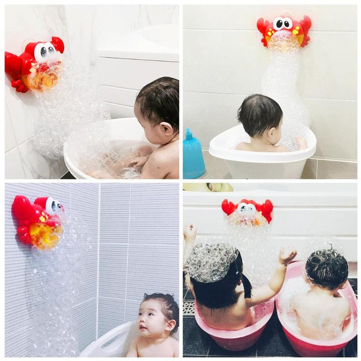 Crab Bubble Machine Automatic Bath Toy for Kids - Newborn Gift with Water and Bubbles - Totostore