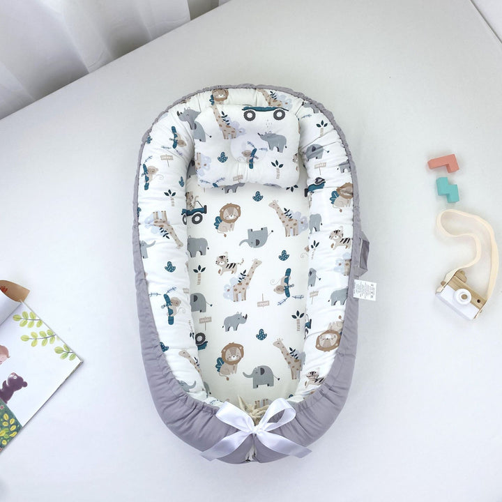 Portable Pure Cotton Baby Nest Bed Newborn Baby Bed for Co-Sleeping In-Bed Bb with Carry Handles - Totostore