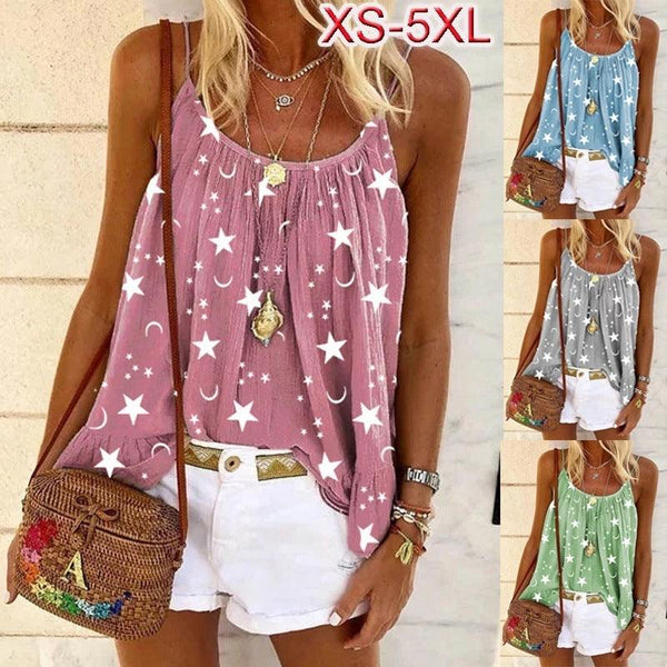 V-neck Floral Print Camisole Top for Women - Lightweight and Stylish