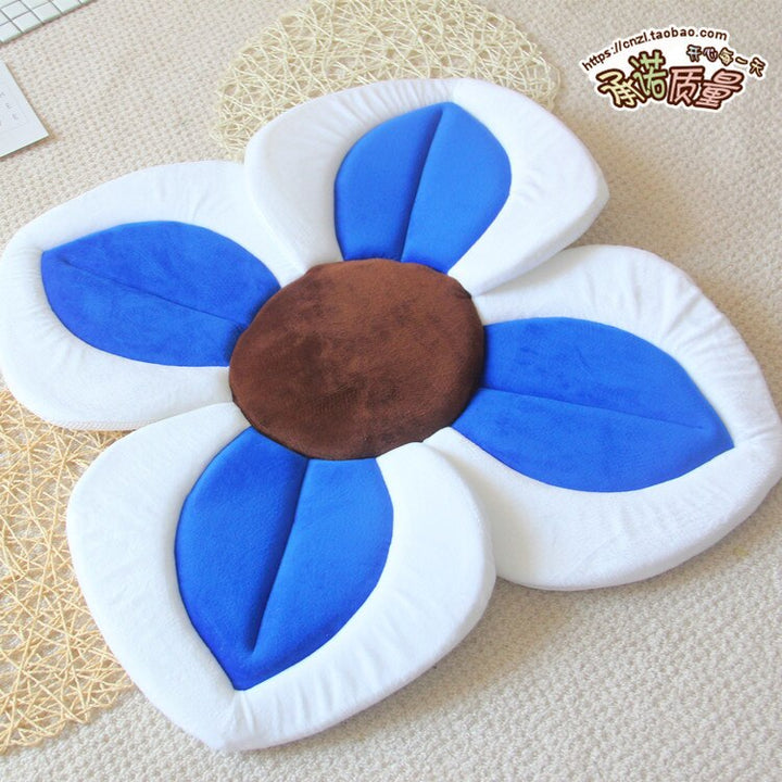 80CM Baby Bath Mat Blooming Bath Tub Flower Baby Bath Sink Safe Newborn Infant Shower Bathing Foldable Security Petal Seat Pads - Totostore