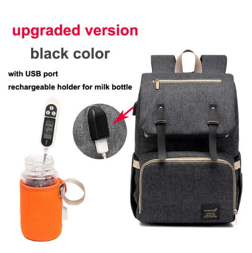 Milk Daddy Waterproof Backpack USB Charging Bottle Heating for Pregnancy Beyond - Totostore