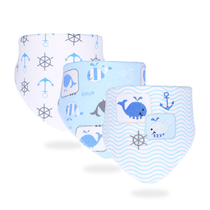 Soft Printed Cotton Saliva Towel for Babys Comfort - Practical and Adorable Design - Totostore