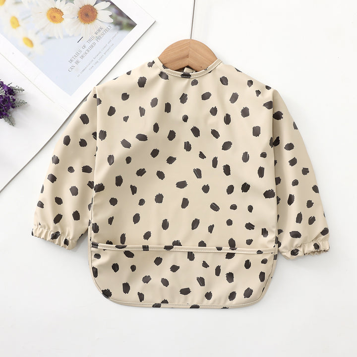 Eco-Friendly Reversible Dressing Bib for Kids - Playful Dot Pattern - Multiple Colors and Sizes - Totostore