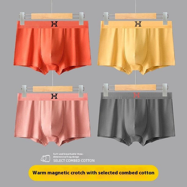 Cotton Breather Mens Underwear Solid Color for Sweat Absorption