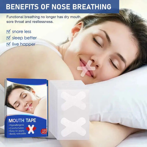 Breathe Easy with Breath Ease Mouth Tape - Natural Snoring Solution - Totostore