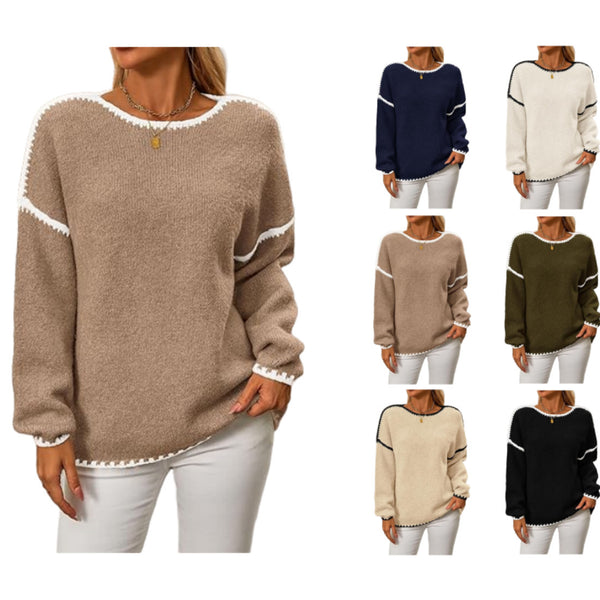 Autumn  Winter Casual Pullover Long Sleeve Sweater for MenWomen