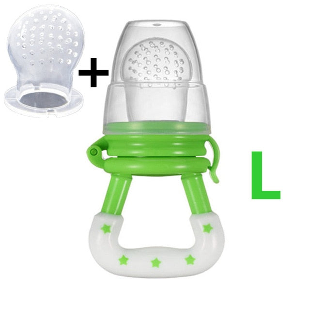 Safe and Fresh Baby Pacifier Feeder for Nibbling Fresh Food - Nipple Teat Bottles Ideal for Kids - Baby Supplies - Totostore