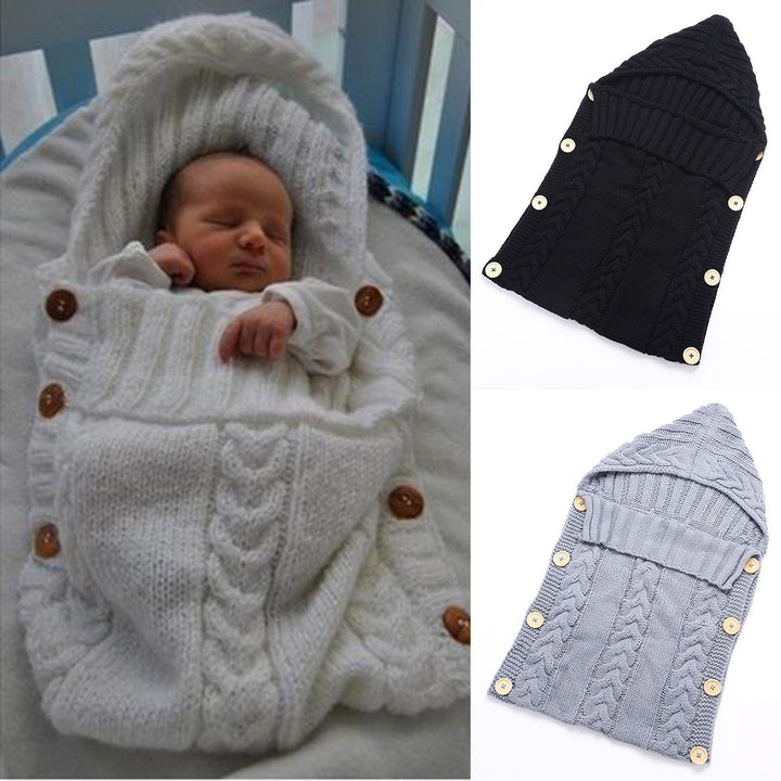 Cozy Knitted Baby Sleeping Bag - Soft and Warm for Infants and Toddlers - Nursery and Travel Use - Totostore