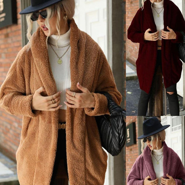 Loose Lapel Coat - Solid Color No Buckle - Trendy Versatile Outerwear