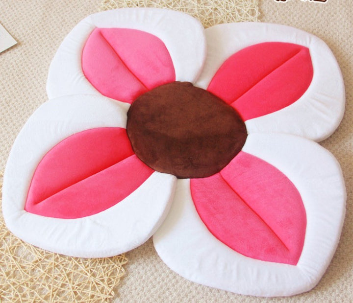 80CM Baby Bath Mat Blooming Bath Tub Flower Baby Bath Sink Safe Newborn Infant Shower Bathing Foldable Security Petal Seat Pads - Totostore