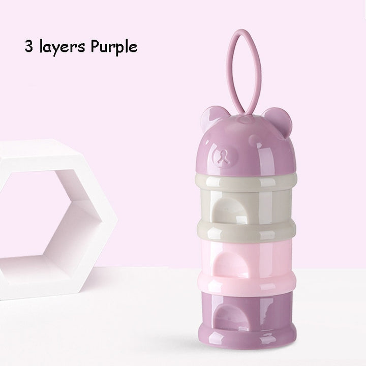 Portable Baby Food Storage- 34 Layers Bear Design for Infant Milk Powder Toddler Snacks More - Totostore