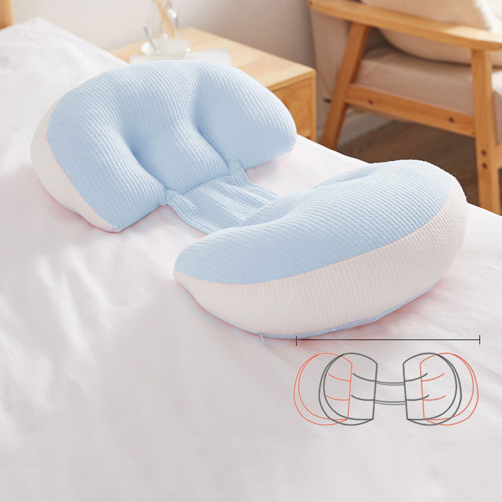 U-Shape Pregnancy Pillow for Side Sleepers Abdominal Support and Waist Protection for Expectant Mothers - Totostore