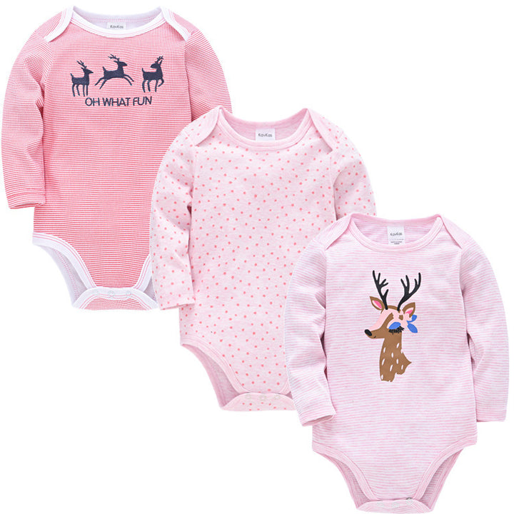 Adorable Comfortable Spring Baby Jumpsuit - Long-Sleeved Romper for Infants - Totostore