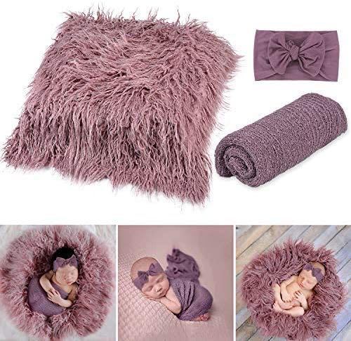 Baby Photography Props - 3pcs Studio Blankets for 100-Day Photo Shoots - Totostore