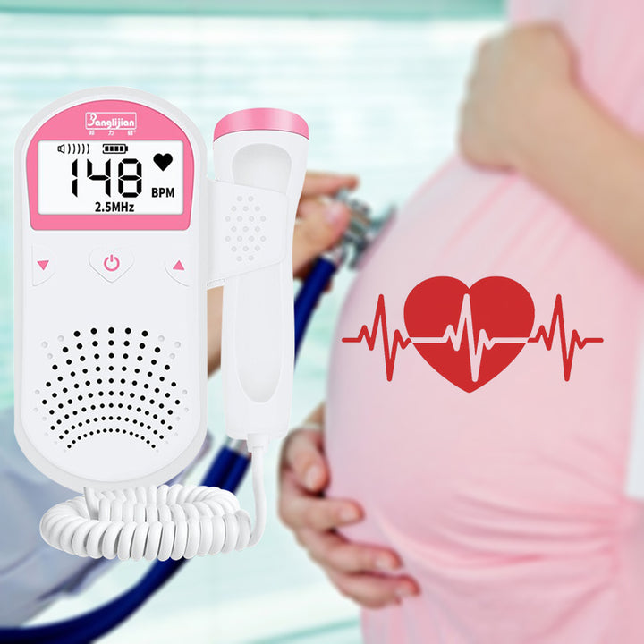 Fetal Doppler Monitor with LCD Display - Improved for Home Pregnancy Monitoring - Detect Babys Heart Rate - Totostore