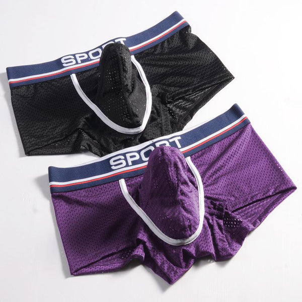 Bullet-type Separated Trunk Underwear Ice Silk Net Yarn Trendy Breathable Boxers Boys' Shorts