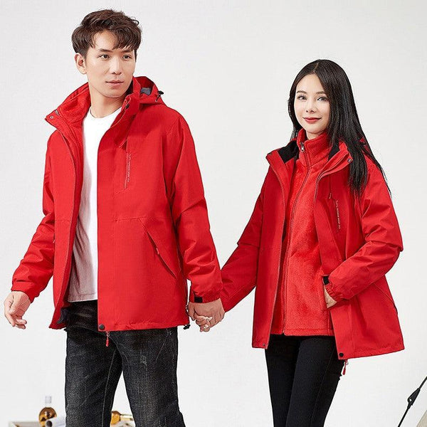 Waterproof Windproof 3-in-1 Clothing for Men and Women Versatile and Durable Outerwear