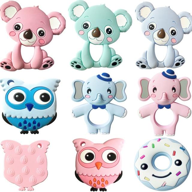 Baby Silicone Teether Animal Toys - Soft Safe Soothing Teethers for Infants - Totostore