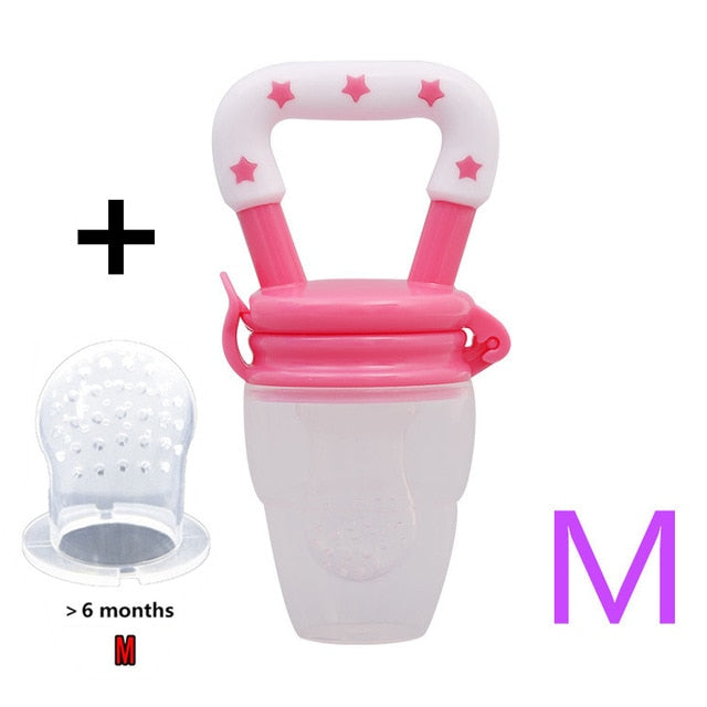 Safe and Fresh Baby Pacifier Feeder for Nibbling Fresh Food - Nipple Teat Bottles Ideal for Kids - Baby Supplies - Totostore