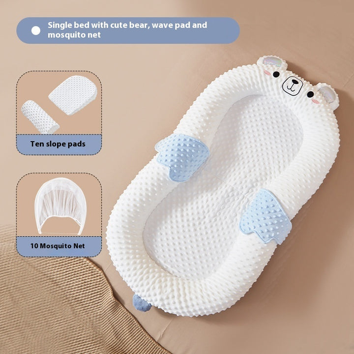 Newborn Baby Suit Portable Bionic Bed with Movable Pressure for Ultimate Comfort - Totostore