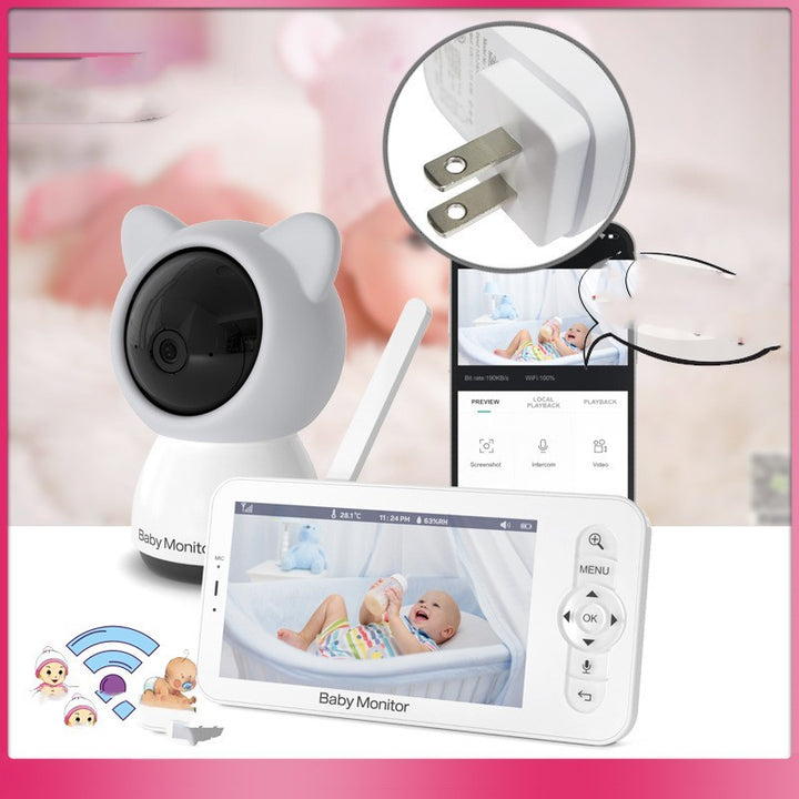 5-Inch HD Wireless Baby Monitor - Perfect for Peaceful Parenting - Totostore