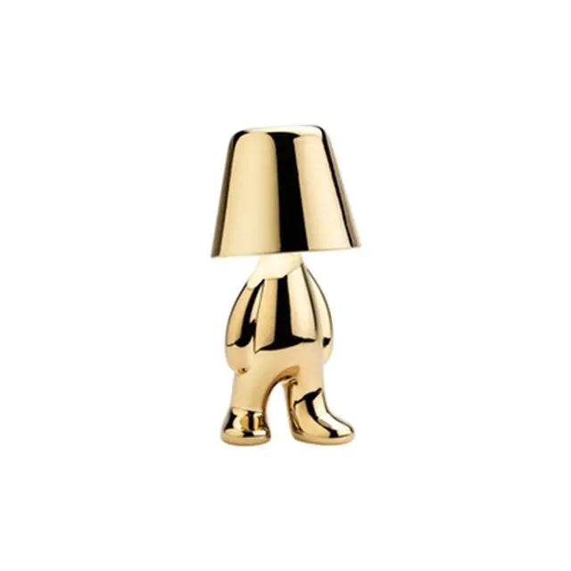 Golden Man Table Lamp - Small Elegant and Unique - Perfect for Any Room - Totostore