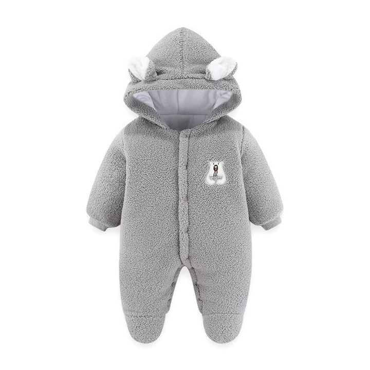 Newborn Baby Clothes Onesie Autumn And Winter Suit Netflix Thickened Warm Baby Out Holding Clothes Winter - Totostore