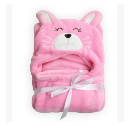 Cute Cartoon Animal Hooded Baby Bathrobe - Soft Newborn Bath Towel with Toddler Wraps - Totostore