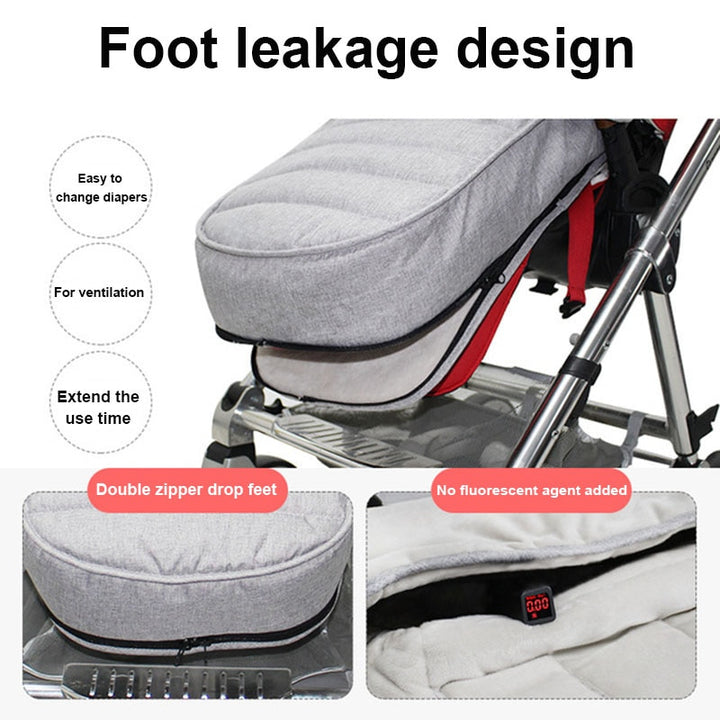 Cozy Windproof Winter Sleepsack for Newborns - Stroller Footmuff Pram Cushion - Totostore