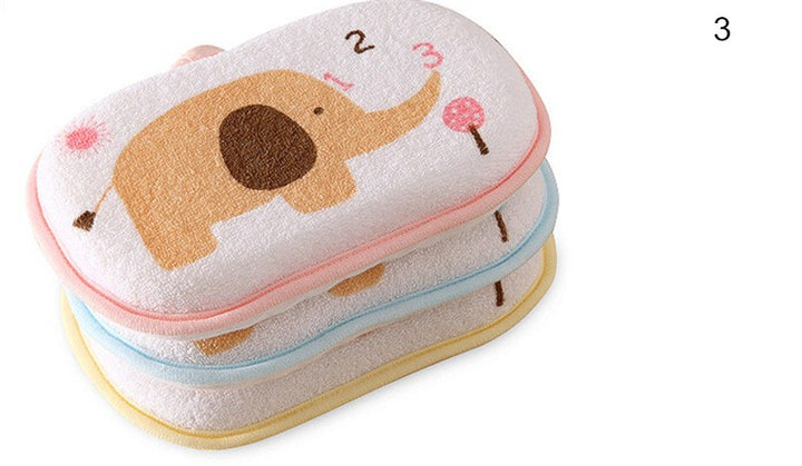 Cute Newborn Baby Shower Bath Sponge Rub Infant Toddle Kids Bath Brushes Cotton Rubbing Body Wash Towel Accessories - Totostore