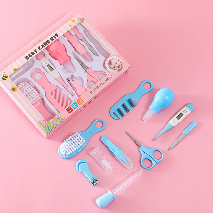 10-piece Baby Health Care Set - Portable Newborn Tool Kit for Kids Grooming and Nail Care - Totostore