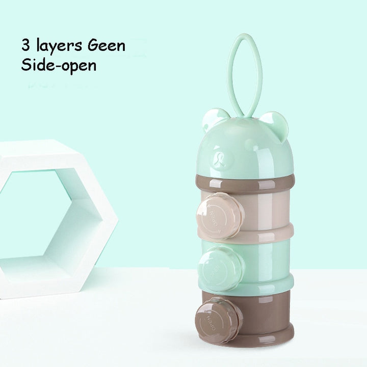 Portable Baby Food Storage- 34 Layers Bear Design for Infant Milk Powder Toddler Snacks More - Totostore