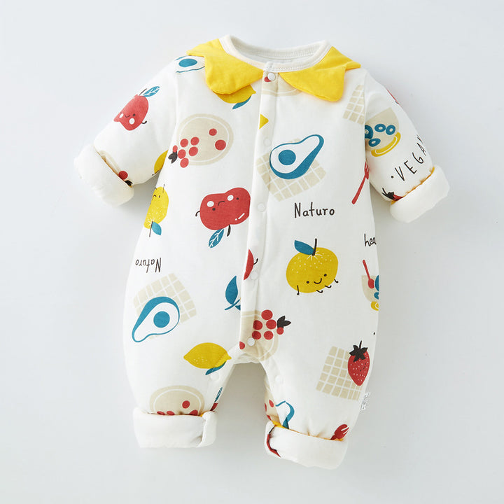 Warm Cotton Onesie for Baby Thickened for Winter Crawling Clothes Sleeping Bag or Outerwear Spring Autumn Newborn Essentials - Totostore